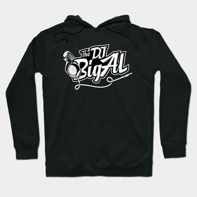 DJ Big Al Black & White Hoodie by The DJ Big Al